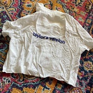 Taylor’s version hand embroidered shirt